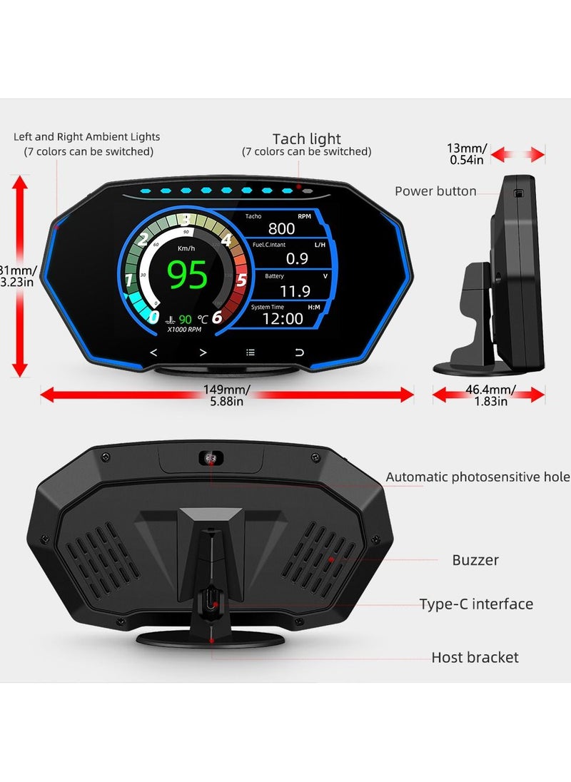 GULFLINK HUD HeadsUp Display OBD Multi Function LCD Speed Meter - pzsku/Z6F66743AC681E714B881Z/45/_/1666867973/88da0a43-9f7c-4d04-a3aa-0c2f56f02550