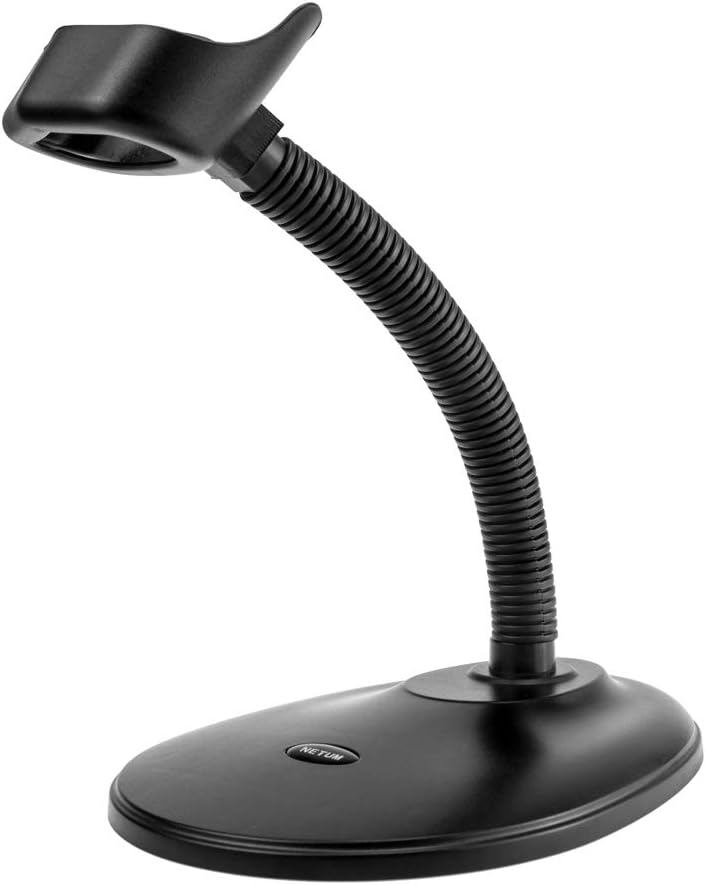 NETUM Adjustable Barcode Scanner Stand Hands Free Barcode Scanning Bar-Code Reader Cradle Holder Adjustable Goose Neck Stand for NT-1698W NT1698LY NT-1228BL NT-1228BC - Image 1