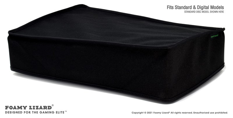 Foamy Lizard Dust Cover for Playstation 5 by Foamy Lizard – The Original Made in U.S.A. TexoShield Premium Ultra Soft Microfiber Lining Nylon dust Guard with Back Cable Port (Horizontal) - Image 4