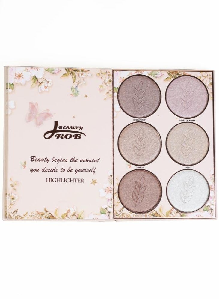 DROB BEAUTY All-in-One Makeup Palette (Blush + Highlighter + Eyeshadow) - Image 3