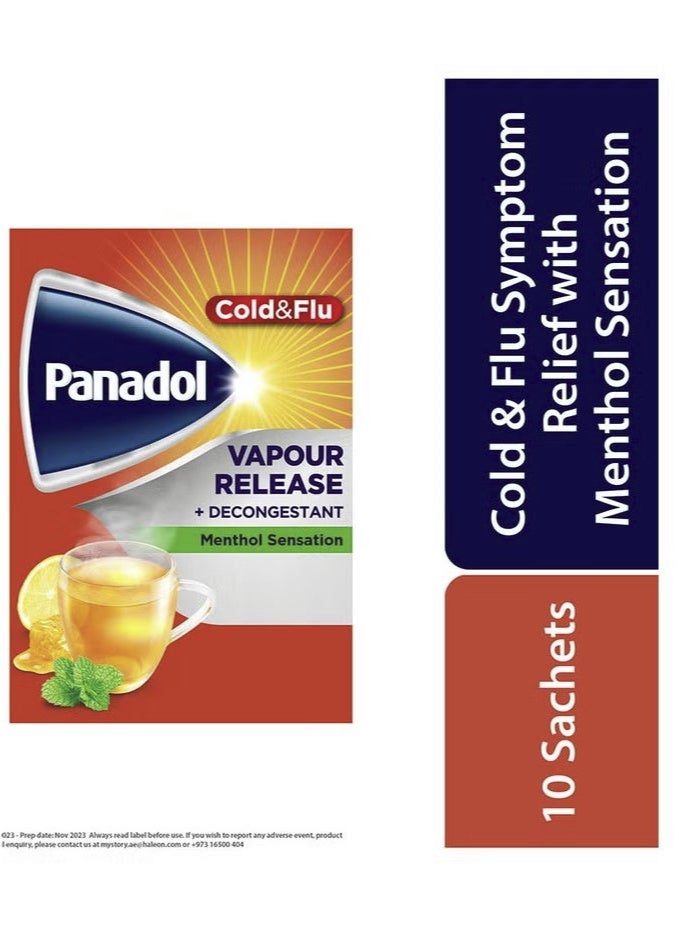 Panadol Cold & Flu Vapour Release Sachets (Pack of 10) - Image 3