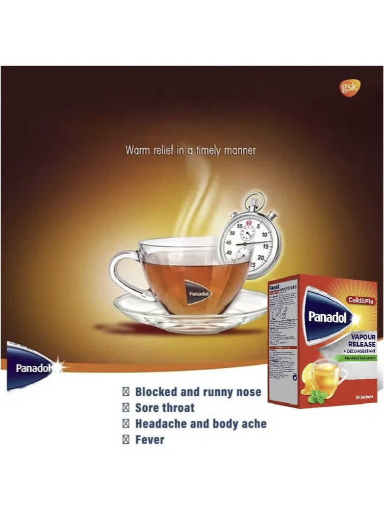 Panadol Cold & Flu Vapour Release Sachets (Pack of 10) - Image 4