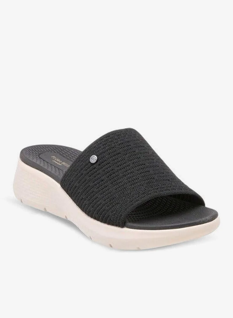 Floral Bella Textured Slip-On Sandals