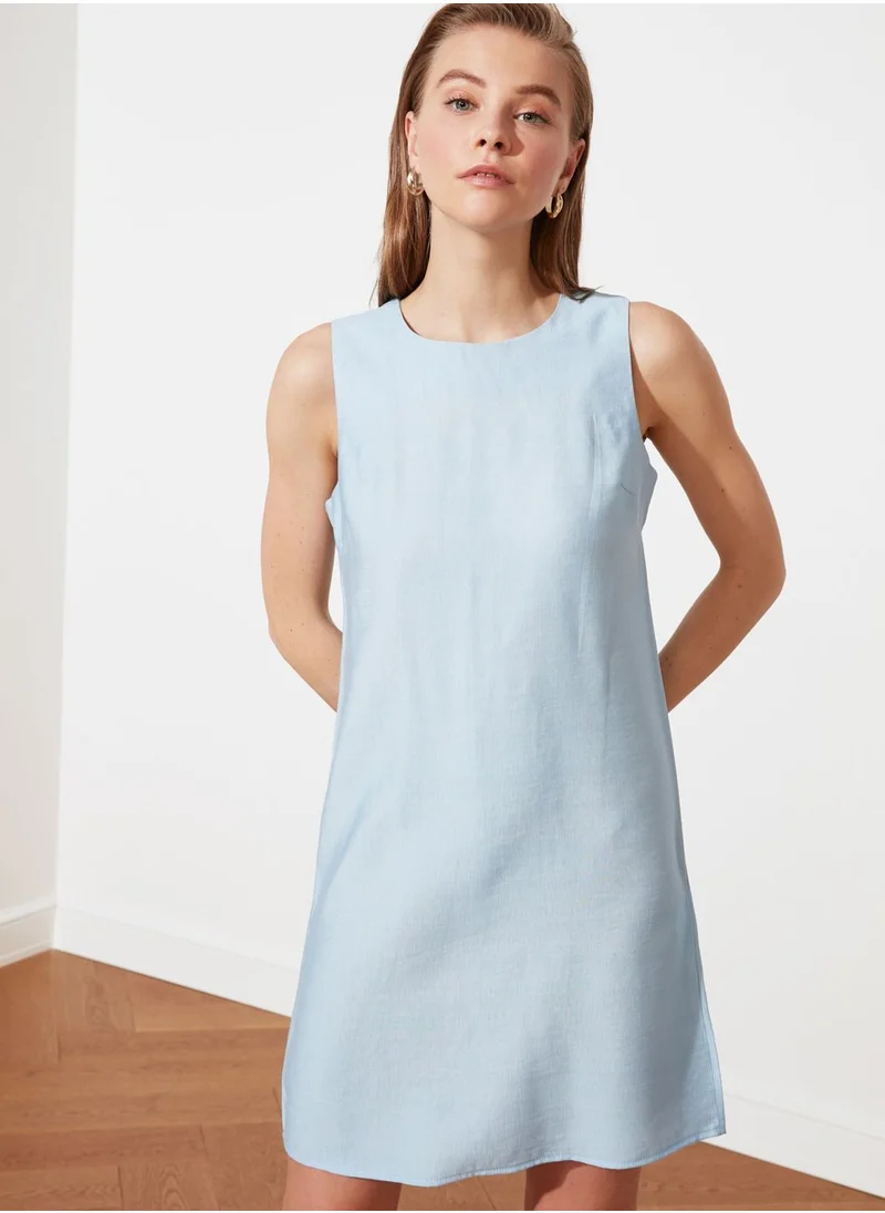 trendyol Crew Neck Shift Dress