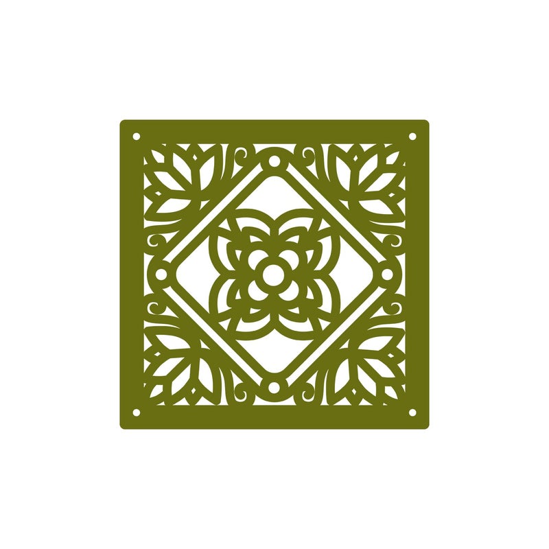 Olive Tree Olive Tree 12Pcs Hanging Room Divider Panel Modern Hanging Screen Partition for Home Decoration Living Room 115 x 115 12 PanelsOTD9095  - Image 3
