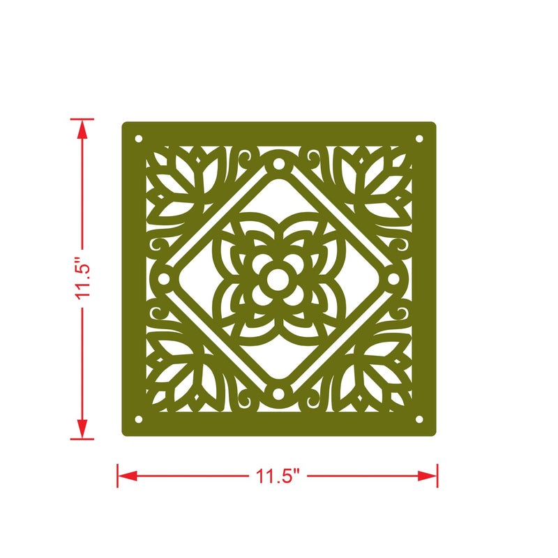Olive Tree Olive Tree 12Pcs Hanging Room Divider Panel Modern Hanging Screen Partition for Home Decoration Living Room 115 x 115 12 PanelsOTD9095  - Image 4