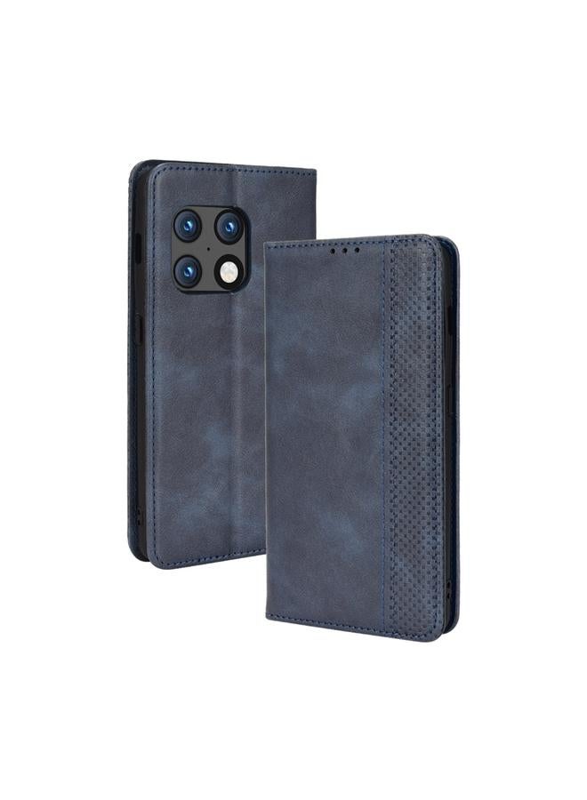 S-TOP Case For OnePlus 10 Pro 5G Magnetic Buckle Retro Texture Leather Phone Case - Image 1