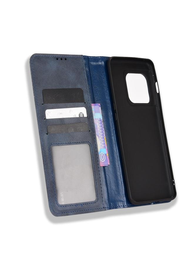 S-TOP Case For OnePlus 10 Pro 5G Magnetic Buckle Retro Texture Leather Phone Case - Image 4