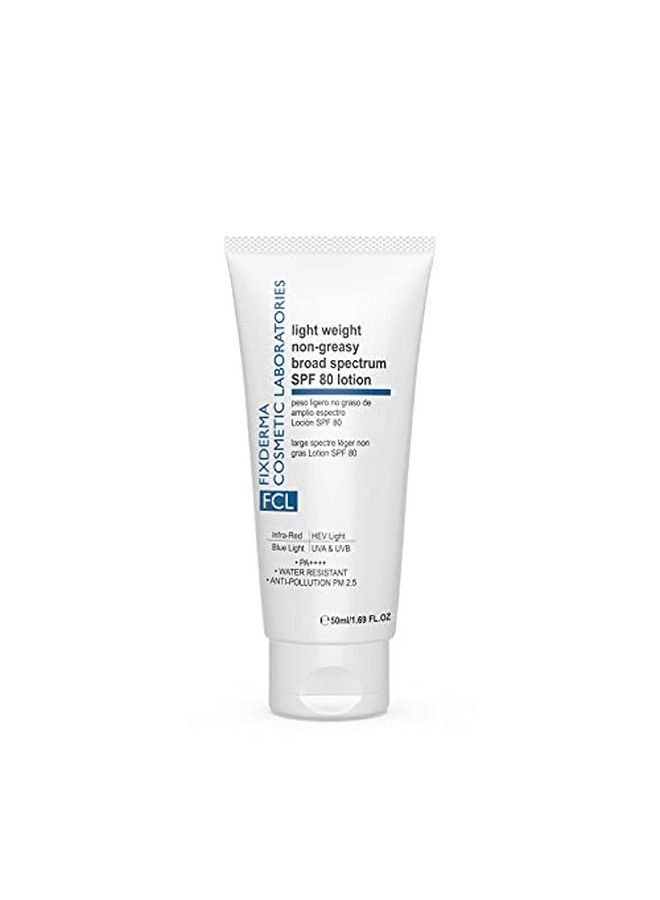 FIXDERMA COSMETIC LABORATORIES Fcl Light Weight Nongreasy Broad Spectrum Spf 80 Lotion Offers Spf 80 & Pa++++ Protection Dermatologist Tested Noncomedogenic & Water Resistant Sunscreen Suitable For All Skin Types 50Ml - Image 3