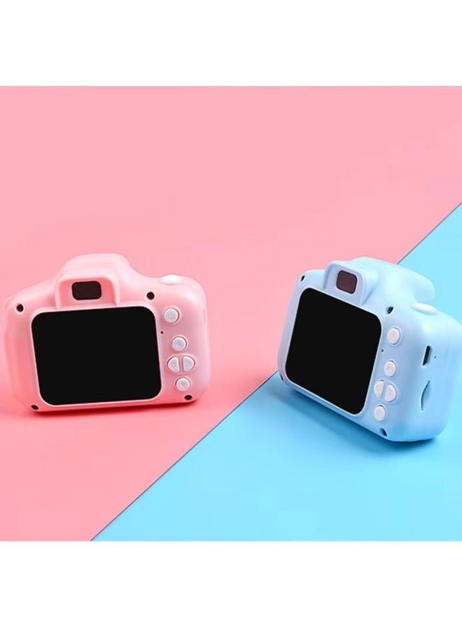Generic HD Mini Children's Camera Educational Toy Digital Camera Cartoon Digital Small SLR Sports Camera Toy-Body Color:Single Lens Blue (without Silicone Sleeve)  - Image 3
