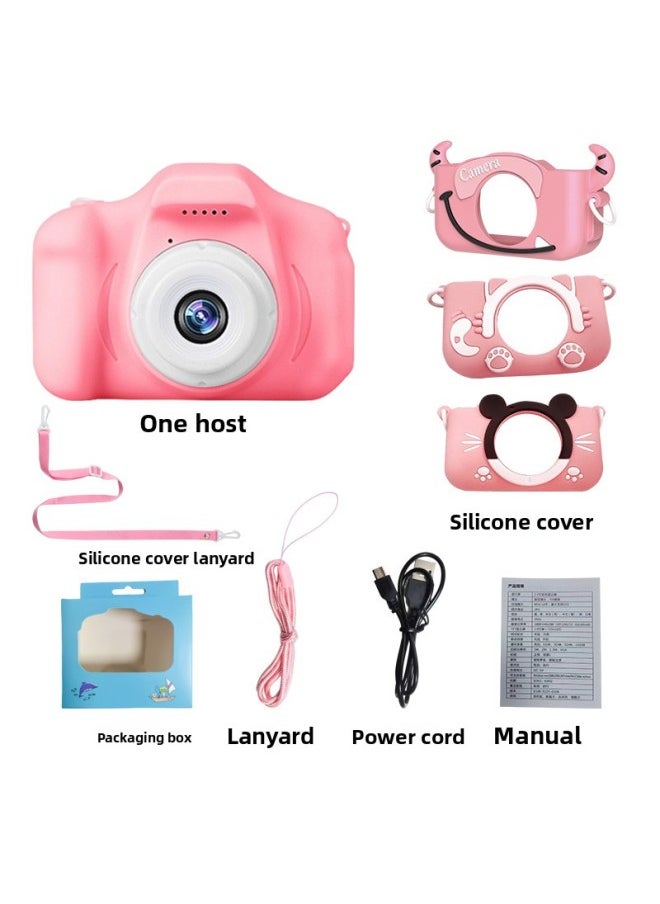 Generic HD Mini Children's Camera Educational Toy Digital Camera Cartoon Digital Small SLR Sports Camera Toy-Body Color:Single Lens Blue (without Silicone Sleeve)  - Image 4