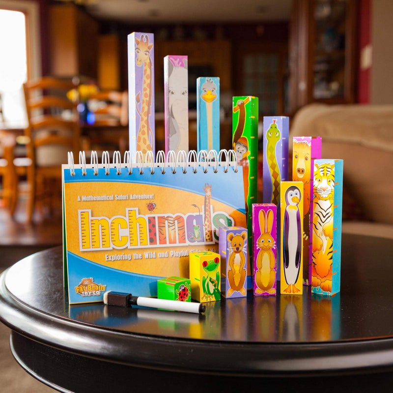 Fat Brain Toys Inchimals - Animal-Themed Measuring Blocks, Math Learning, Ages 3+ - Image 2