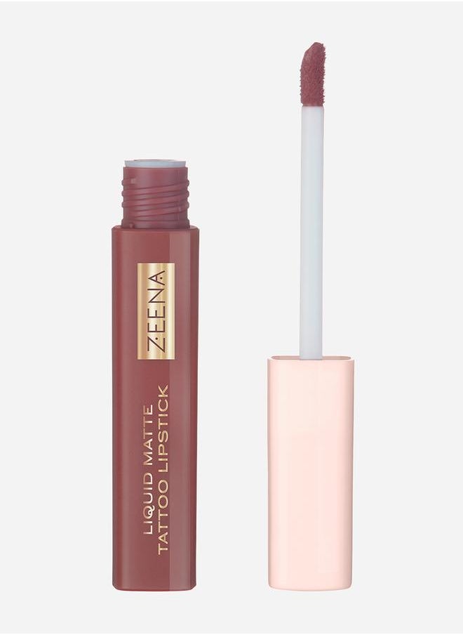 Zeena Liquid Matte Tattoo Lipstick 090  - Image 2
