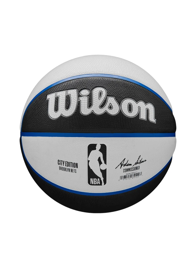 ويلسون Nba Team City Edition Basketball - Brooklyn Nets - Size 7