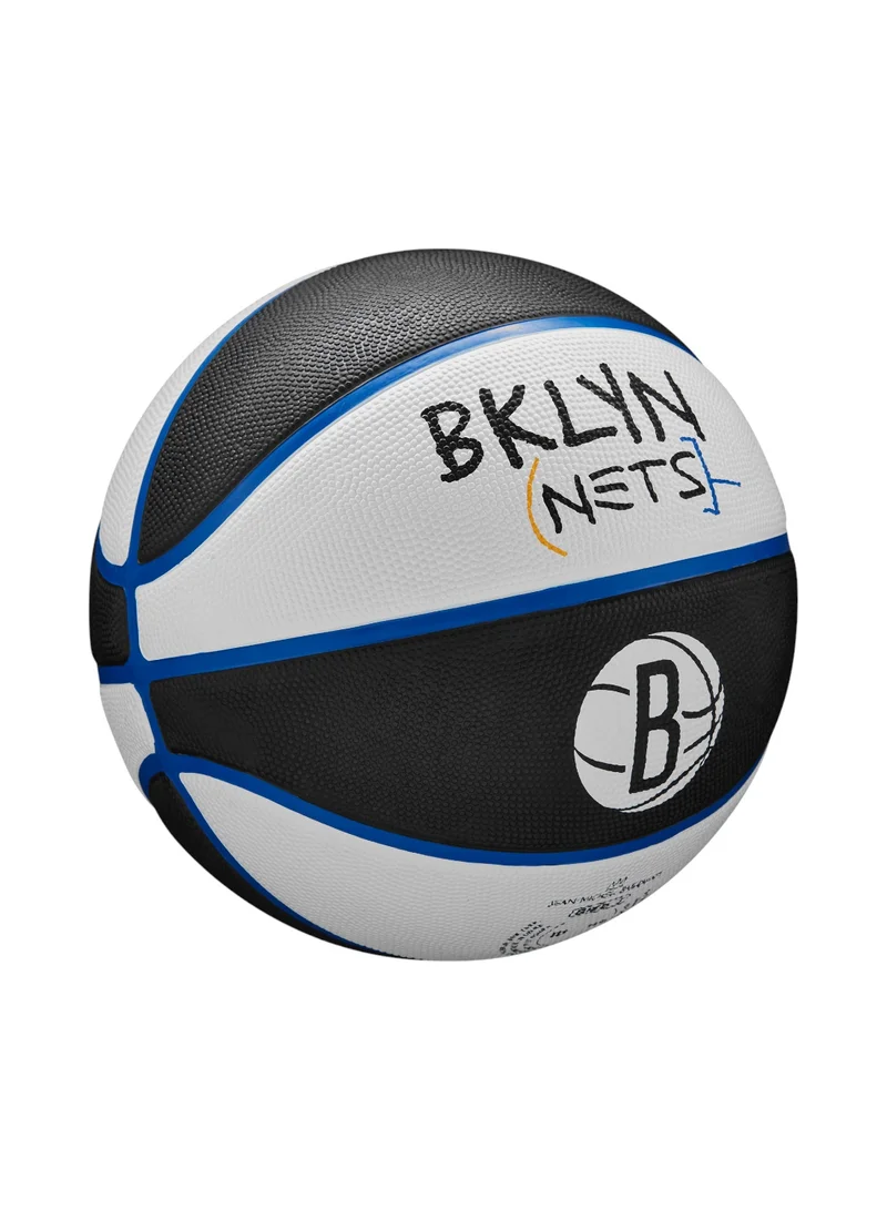 ويلسون Nba Team City Edition Basketball - Brooklyn Nets - Size 7