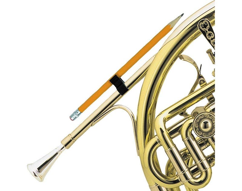 Liyafy Black French Horn Trumpet Pen Clip Brass Instrument Pencil Holder for Music Creating Make Notes 10pcs - Image 4