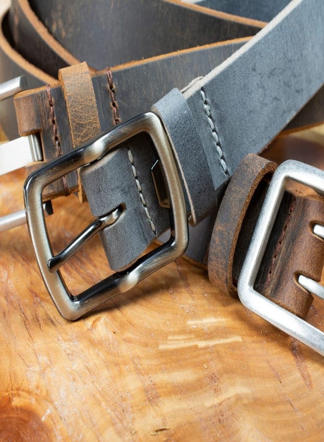 Nickel Smart Cold Mountain Distressed Gray Belt - 32" - Image 4