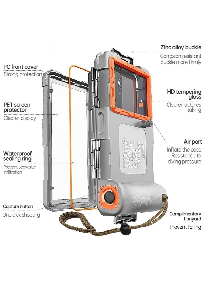 Generic IP68 Waterproof Case for iPhone 16 / Plus/Pro/Pro Max,Universal Diving Underwater Phone Case,Sealed Underwater Photography Protective Cover Suitable for Swimming  Diving  - Image 5