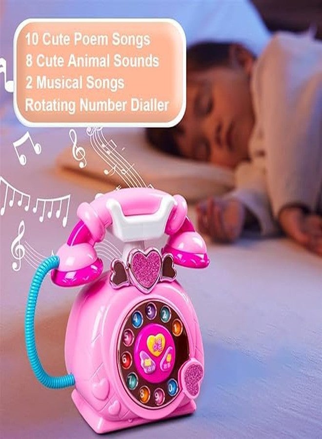 FROWWY Vintage Musical Landline Telephone Toy - Interactive Learning and Play for Kids - Image 5