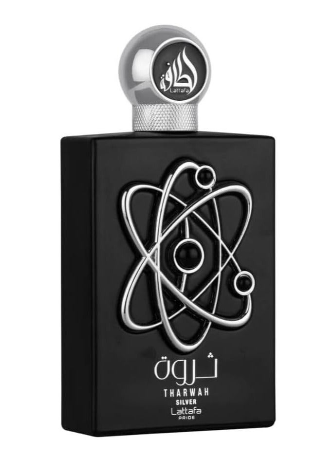 Lattafa Tharwah Silver Eau De Parfum 100ML Unisex - Image 1