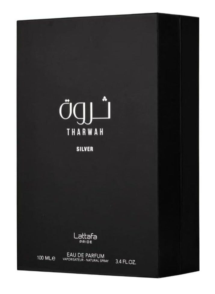 Lattafa Tharwah Silver Eau De Parfum 100ML Unisex - Image 3