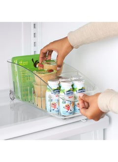 YouCopia YouCopia RollOut Fridge Drawer 6", BPA-Free Clear Rolling Refrigerator Organizer Bin with Adjustable Dividers and Handles for Produce, Food, Meal and Snack Storage  - Image 5