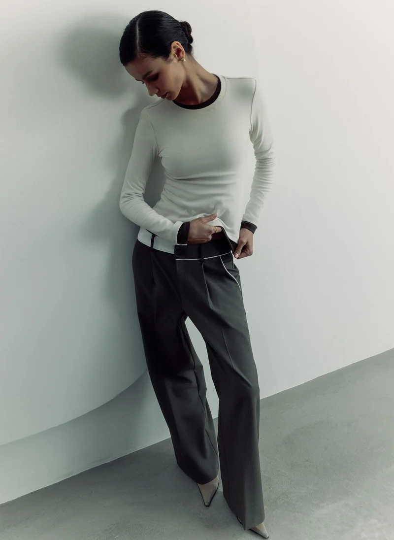 Lichi Monochrome fitted longsleeves
