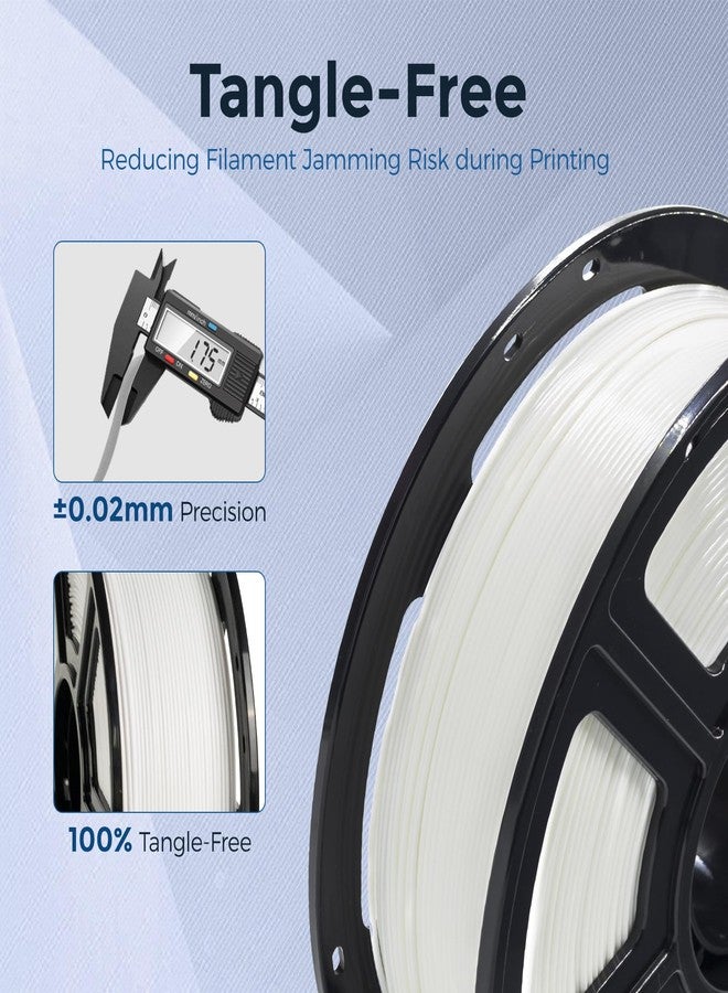 فلاش فورج خيوط طباعة ثلاثية الأبعاد من فلاش فورج PETG، قطر 1.75 مم، بكرة 1 كجم - دقة أبعاد ± 0.05 مم، متوافقة مع طابعات Finder وCreator Pro، لون أبيض PETG-1 - Image 5