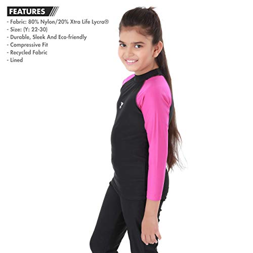 TYR Eco Long Sleeve Women Rashaurd,22(Black-Plum) - Image 2