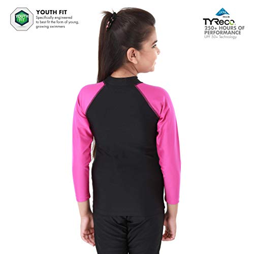 TYR Eco Long Sleeve Women Rashaurd,22(Black-Plum) - Image 4