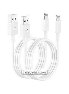 ماركة غير محددة شاحن ايفون بطول 3 قدم، 【معتمد من ابل】، سلك شحن ابل، كيبل لايتنينج الى USB اصلي بطول 3 قدم، كيبل شحن ايفون 3 قدم لايفون 13/12/11/برو/11/XS/ماكس/XR/8/7/6/5/SE ايباد  - Image 1