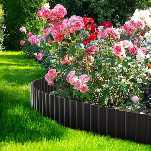 LAVEVE Corrugated Metal Garden Edging 6" x 20Ft, Landscape Edging Border for Lawn, Flower Bed, Garden Fence, Paver Edging (Black) - Image 5