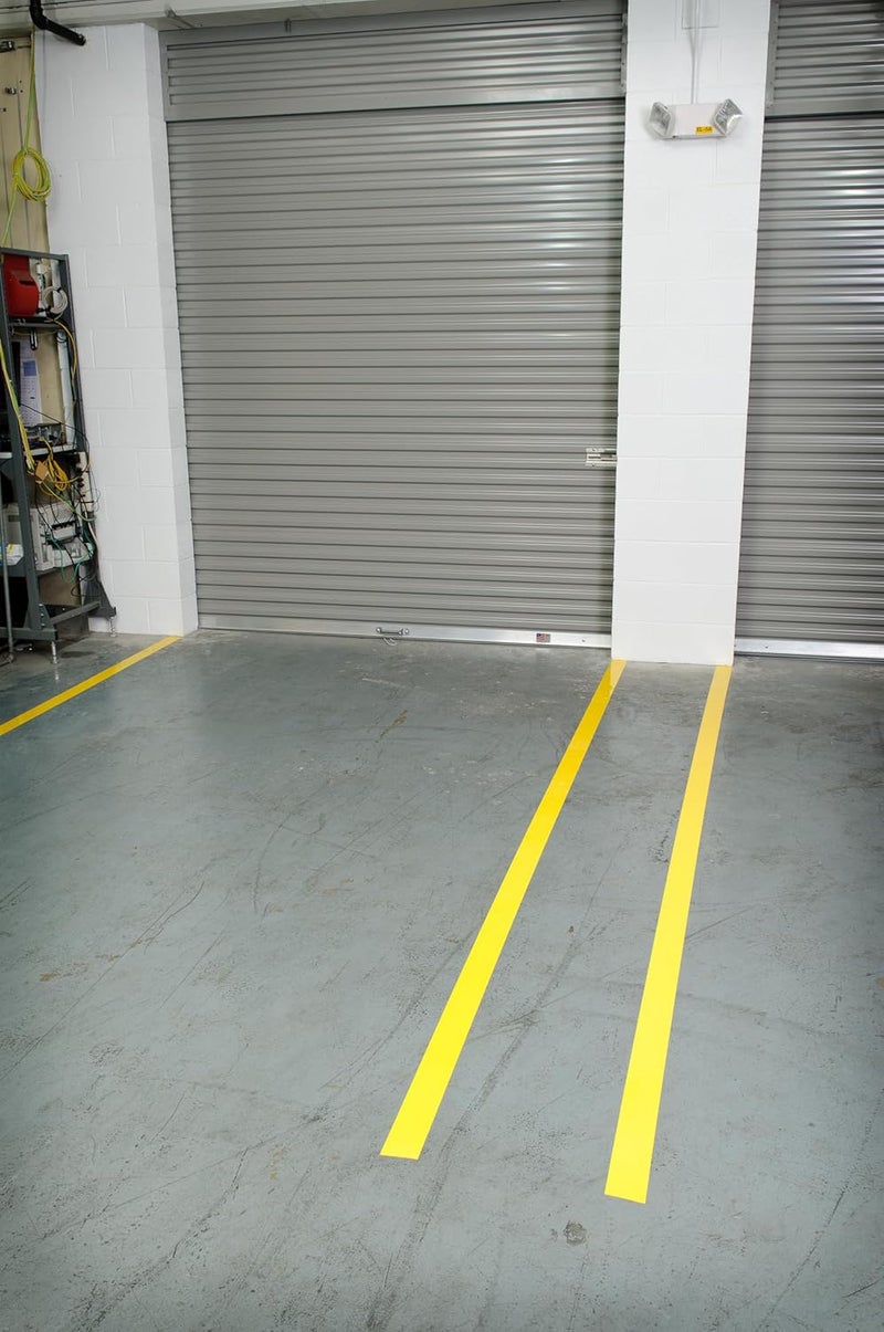Brady ToughStripe Floor Marking Tape - Yellow, Non-Abrasive Floor Tape - 3" Width, 100' Length for Concrete, Harsh Conditions, Forklift, High Traffic Floors (104342) - Image 4