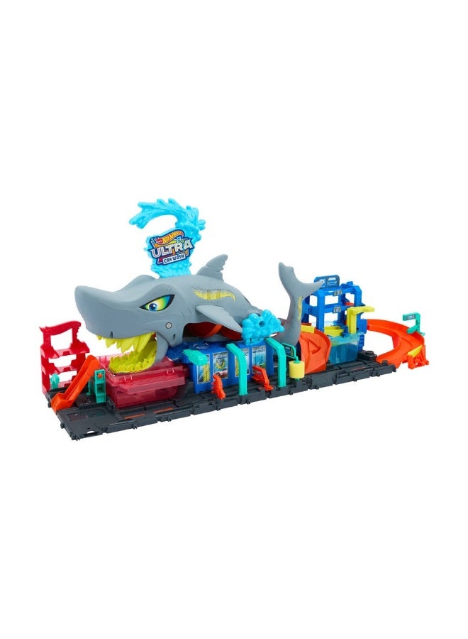 Hot Wheels Hot Wheels City Let's Race Ultra Shark Car Wash with Color Reveal Toy Car (1:64)  - Image 2