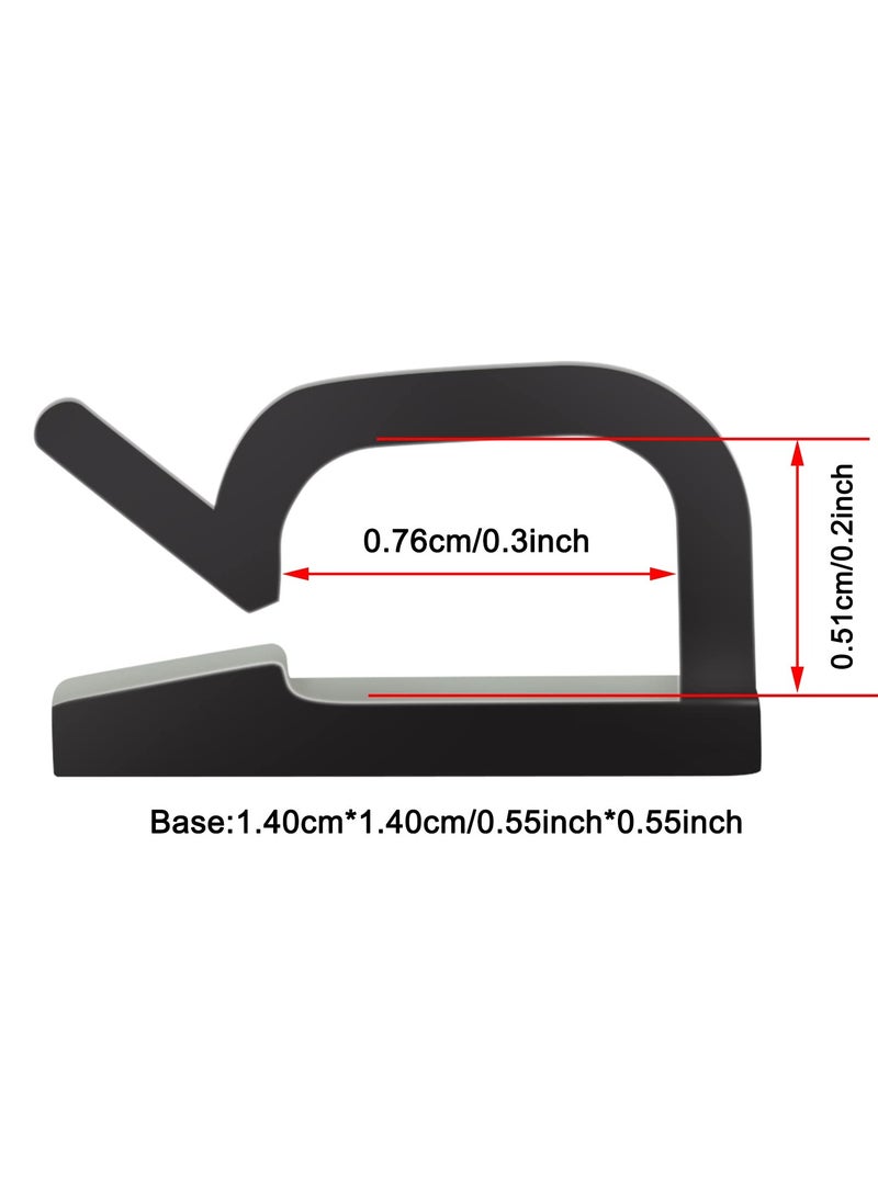 SYOSI Cable Clips, Adhesive Cable Organizer Cord Holder Wire Clip Wire Management Self Adhesive Hooks Wire Holder for Office,Home 100 Pcs - Image 5