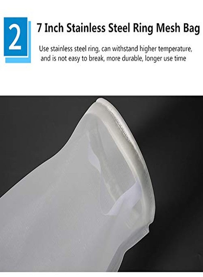 Honritone Nylon Mesh Filter Socks Bag 200 Micron 7 Inch Ring by 16 Inch Long NMO Aquarium Filter Bags -1Pack (200 Micron 7" x 16") - Image 4