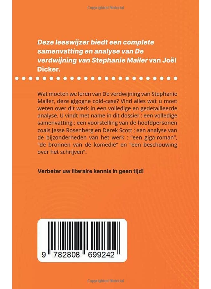 De verdwijning van Stephanie Mailer van Joël Dicker (Boekanalyse): Volledige analyse en gedetailleerde samenvatting van het werk  - Image 2