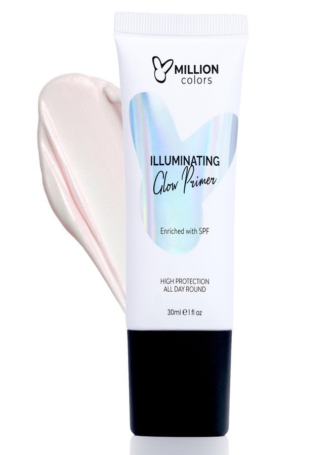 Million Colors Illuminating Strobe Cream for Face | Rose Gold Strobe Cream + Primer + Face Highlighter | Hydrating Makeup Base with SPF | Infused With Hyaluronic Acid, Niacinamide, Jojoba Oil & Shea Butter for Radiant Skin 30Ml - Image 1