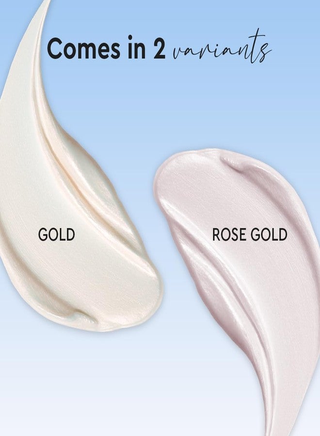 Million Colors Illuminating Strobe Cream for Face | Rose Gold Strobe Cream + Primer + Face Highlighter | Hydrating Makeup Base with SPF | Infused With Hyaluronic Acid, Niacinamide, Jojoba Oil & Shea Butter for Radiant Skin 30Ml - Image 5