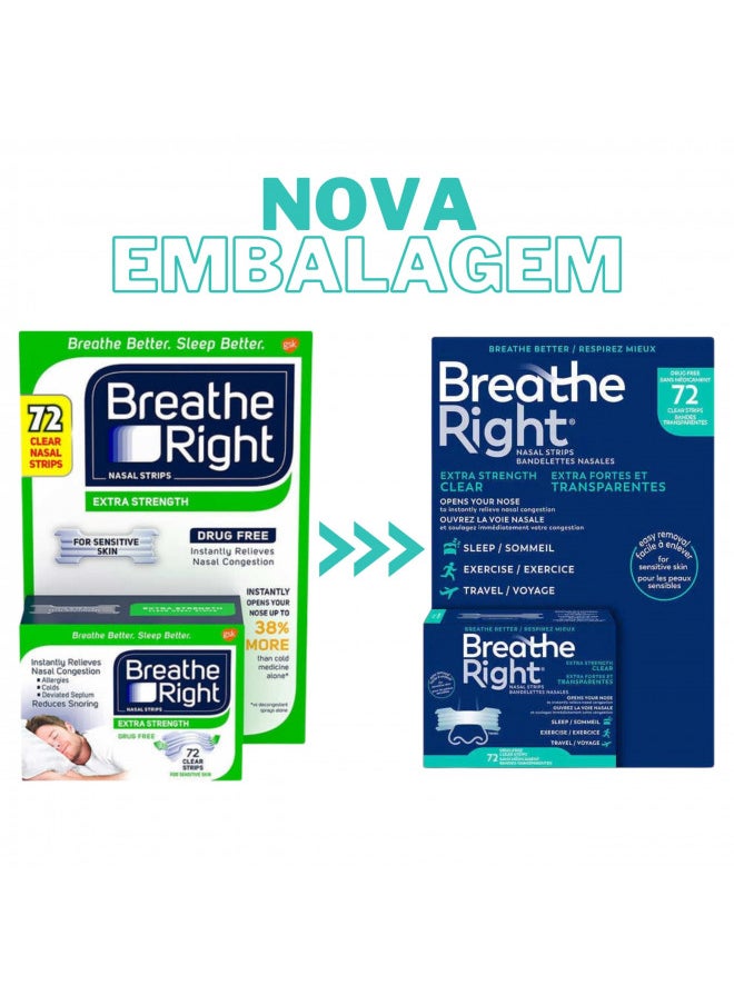 Breathe Right Nasal Strips, Extra Clear for Sensitive Skin, 72 Clear Strips - pzsku/Z6F67D472AECA900A38F7Z/45/_/1728156617/9b273403-0916-453a-8388-f0bd5e169f54