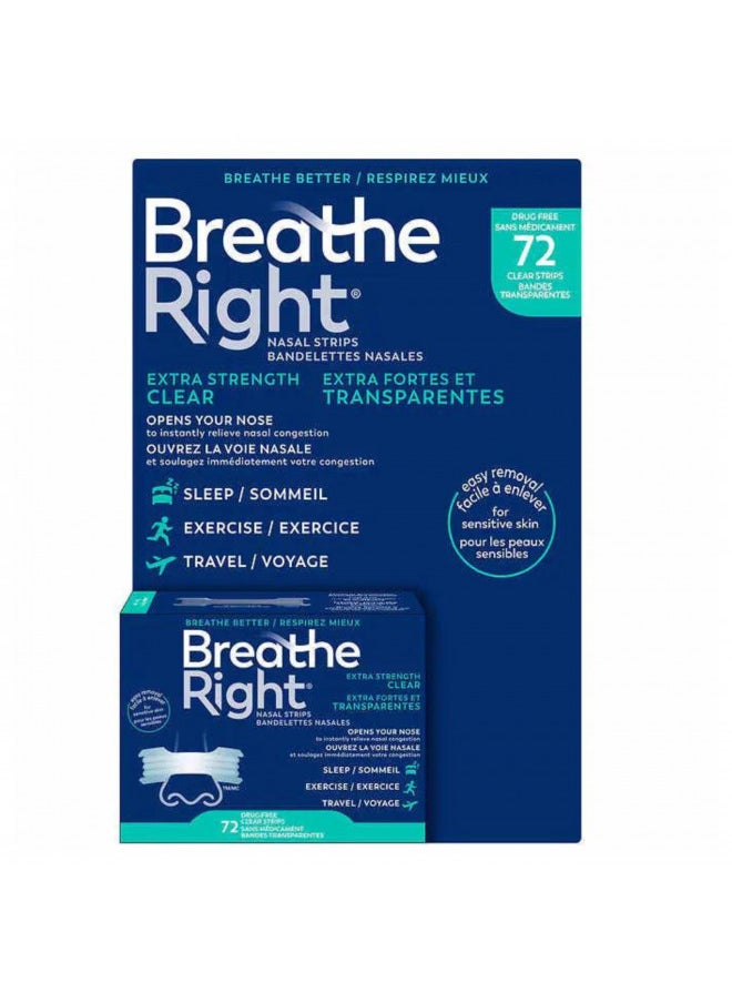 Breathe Right Nasal Strips, Extra Clear for Sensitive Skin, 72 Clear Strips - pzsku/Z6F67D472AECA900A38F7Z/45/_/1728156619/d0f14352-05e4-49a4-b7eb-a7db1a455013