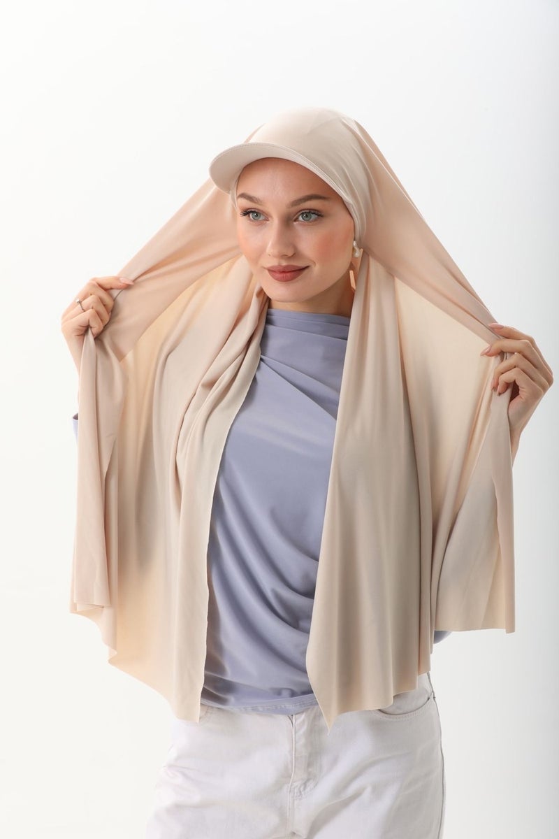 Elif Iç Giyim Elif Underwear Sandy Shawl with Hat - Image 4