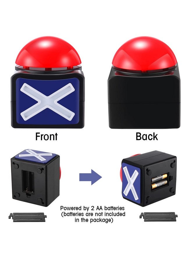 Fabbay 6 قطع من أزرار إنذار لعبة الإجابة مع الضوء والصوت لعروض الألعاب للأطفال والكبار ومسابقة الحفلات وألعاب التوافه - Image 4