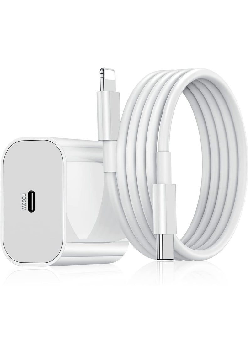 ELTRAZONE - 20W PD Charger for iPhone Original 20W PD Fast Type C Wall Charger with Charging Compatible Compatible with iPhone13/13 Mini Pro Max/12 Pro Max/12 Mini/11 Pro Max/Xs Max/XR/X/8Plus,iPad - Image 1