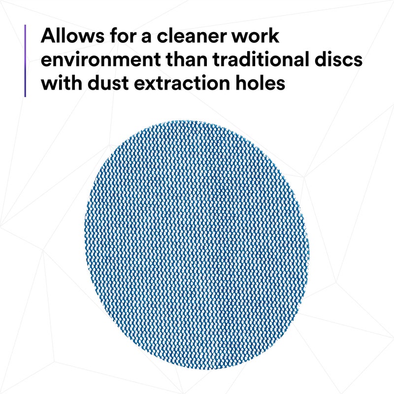3M Xtract Net Disc 310W, 5 in, 12 Piece Multi-Pack Hook and Loop Sanding Disc, 80+, 120+, 180+, 220+, 240+, 320+, Virtually Dust-Free, Assorted Grades, 88446 - Image 5