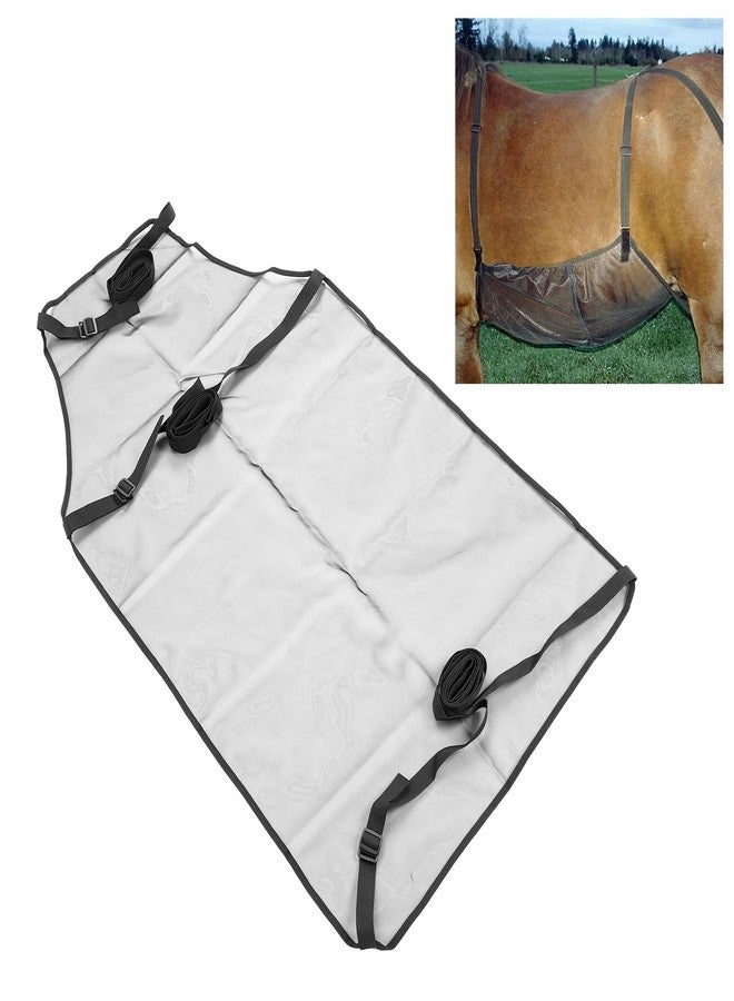فوكتي واقي بطن الحصان من فوكيتي، غطاء مريح قابل للتعديل لحماية بطن الحصان، غطاء قابل للطي لركوب الخيل، غطاء ناعم وخفيف الوزن ومضاد للخدش للبطن للاستخدام الخارجي - Image 4