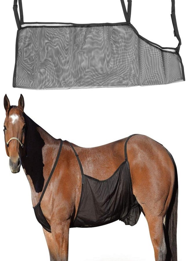 فوكتي واقي بطن الحصان من فوكيتي، غطاء مريح قابل للتعديل لحماية بطن الحصان، غطاء قابل للطي لركوب الخيل، غطاء ناعم وخفيف الوزن ومضاد للخدش للبطن للاستخدام الخارجي - Image 3