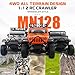 ARRIS سيارة ARRIS 112 RC زاحف MN128 RC 4x4 4WD جيب شاحنة تحكم عن بعد 24GHz مع أضواء LED للبالغين هدايا لعبة RTF من الدرجة الهواية - Image 4