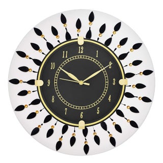 CIRCADIAN Ajanta Wooden Round Analog Wall Clock Design for Home Hall Living Room Decor Office Kids Bedroom Stylish Ethnic Antique Decorative Black Colour 31 * 31 cm (Pack of 1) - pzsku/Z6F683628F623AD388B80Z/45/_/1742299314/a5801b1f-7a0a-466e-b529-8497e1af4d68