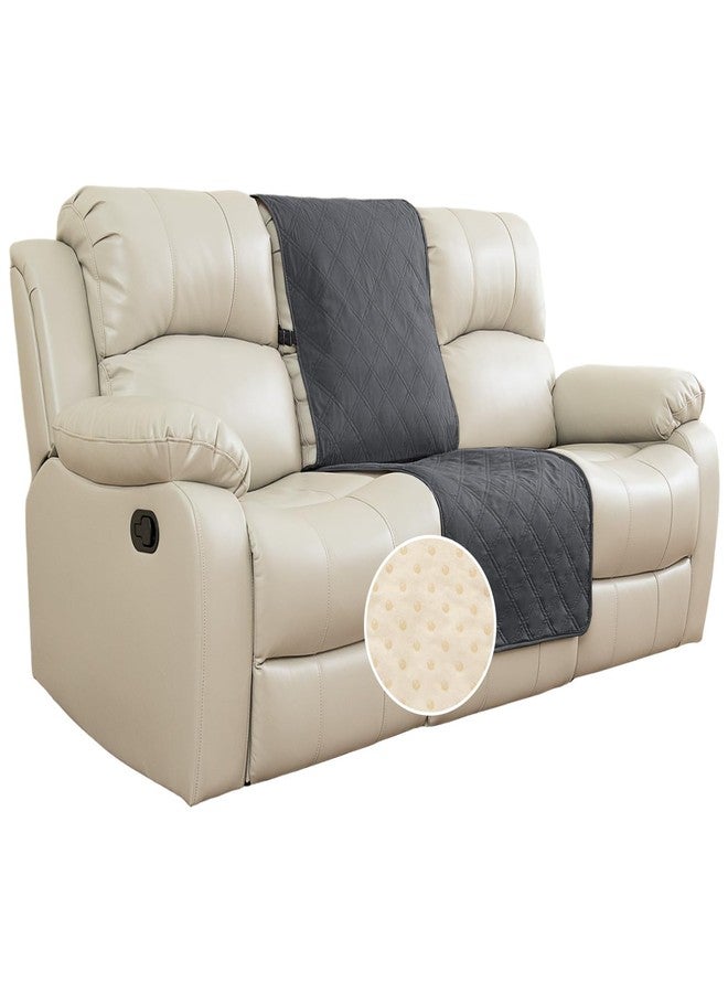 تومورو غطاء أريكة استرخاء مانع للانزلاق من تومورو - غطاء مقاوم للماء بنسبة 100% لحماية أثاث كرسي الاسترخاء، غطاء أريكة قابل للغسل مع أشرطة مطاطية مناسب للكلاب والأطفال، رمادي داكن، 23 بوصة (متوسط) - Image 2